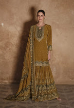 Load image into Gallery viewer, Exquisite Embroidered Yellow Sharara Suit
