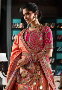 Festive Flair Multi-Hued Embroidered Lehenga Choli