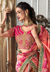 Festive Flair Multi-Hued Embroidered Lehenga Choli