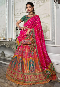 Festive Flair Multi-Hued Embroidered Lehenga Choli