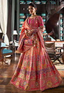 Festive Flair Multi-Hued Embroidered Lehenga Choli