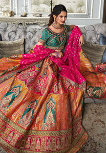 Festive Flair Multi-Hued Embroidered Lehenga Choli