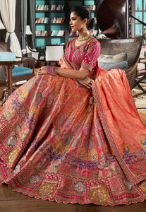 Festive Flair Multi-Hued Embroidered Lehenga Choli