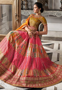 Festive Flair Multi-Hued Embroidered Lehenga Choli