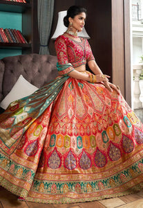 Festive Flair Multi-Hued Embroidered Lehenga Choli