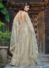 Load image into Gallery viewer, Grey Heavy Embroidered Designer Anarkali Suit
