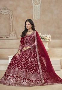 Majestic Grace Floor Length Embroidered Anarkali