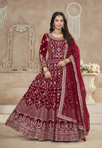 Majestic Grace Floor Length Embroidered Anarkali