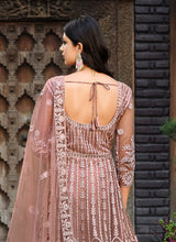 Load image into Gallery viewer, Mauve Heavy Embroidered Designer Anarkali Suit
