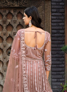Mauve Heavy Embroidered Designer Anarkali Suit