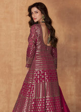 Load image into Gallery viewer, Pink Enchanting Embroidered Anarkali Style Lehenga
