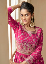 Load image into Gallery viewer, Pink and Green Embroidered Lehenga Choli
