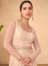 Load image into Gallery viewer, Radiant Pink Lucknowi Embroidered Anarkali Gown
