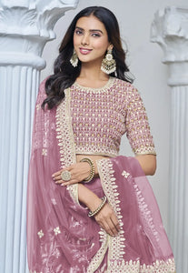 Royal Embroidered Pink Lehenga for the Modern Maharani