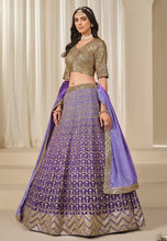 Load image into Gallery viewer, Royal Purple and Gold Stylish Lehenga Choli
