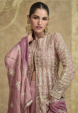 Load image into Gallery viewer, Royal Radiance Mauve pink Anarkali Gown
