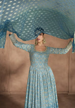 Load image into Gallery viewer, Soft Hues Timeless Embroidered Blue Anarkali
