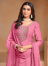 Load image into Gallery viewer, Sophisticated Embroidered Pink Salwar Suit
