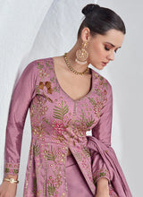 Load image into Gallery viewer, Stunning Pink Multi Embroidered Lehenga Style Suit
