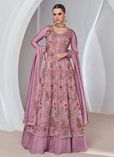 Load image into Gallery viewer, Stunning Pink Multi Embroidered Lehenga Style Suit
