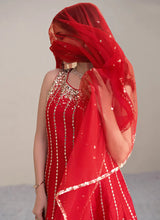 Load image into Gallery viewer, Stunning Red Ethnic Dhoti Style Pant Suit
