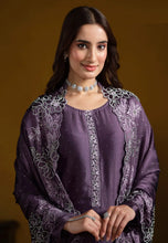 Load image into Gallery viewer, The Embellished Purple Salwar Suit
