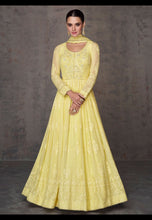Load image into Gallery viewer, Yellow Exquisite Heavy Embroidered Anarkali Salwar Suit
