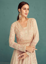 Load image into Gallery viewer, Baby Pink  Heavy Embroidered Anarkali Suit
