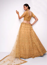Load image into Gallery viewer, Beige Floral Embroidered Heavy Designer Lehenga Choli
