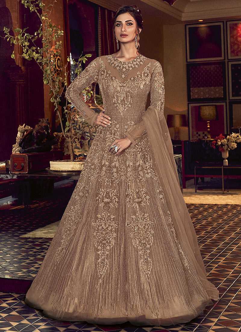 Aashirwad Creation Presents Anarkali Georgette Fabric Long Gown Style Suit
