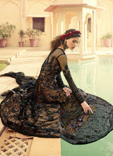 Load image into Gallery viewer, Black and Beige Embroidered Gown Style Anarkali Suit fashionandstylish.myshopify.com
