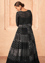 Load image into Gallery viewer, Black and White Embroidered Stylish Anarkali Suit
