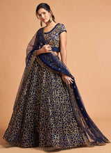 Load image into Gallery viewer, Blue Sequin Heavy Embroidered Designer Lehenga Choli fashionandstylish.myshopify.com
