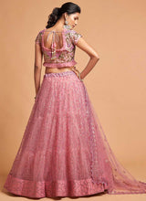 Load image into Gallery viewer, Blush Pink Floral Heavy Embroidered Designer Lehenga Choli fashionandstylish.myshopify.com
