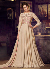 Load image into Gallery viewer, Chikoo Floral Embroidered Anarkali Style Gown fashionandstylish.myshopify.com
