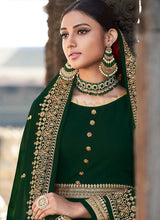 Load image into Gallery viewer, Green Embroidered Stylish Kalidar Gown Style Anarkali fashionandstylish.myshopify.com
