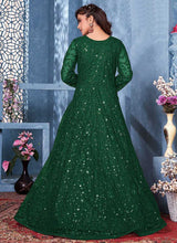 Load image into Gallery viewer, Green Floral Heavy Embroidered Gown Style Anarkali fashionandstylish.myshopify.com
