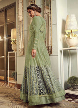 Load image into Gallery viewer, Green Heavy Embroidered Gown Style Anarkali Suit fashionandstylish.myshopify.com
