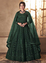 Load image into Gallery viewer, Green Heavy Embroidered Gown Style Anarkali Suit fashionandstylish.myshopify.com
