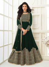 Load image into Gallery viewer, Green Heavy Embroidered Gown Style Anarkali fashionandstylish.myshopify.com
