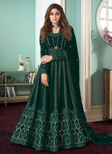 Load image into Gallery viewer, Green Heavy Embroidered Gown Style Anarkali fashionandstylish.myshopify.com
