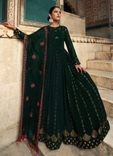 Load image into Gallery viewer, Green and Gold Sequin Embroidered Anarkali

