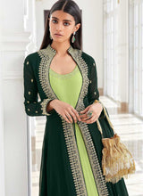 Load image into Gallery viewer, Green and Mint Heavy Embroidered Jacket Style Suit fashionandstylish.myshopify.com
