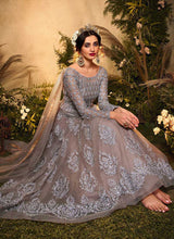 Load image into Gallery viewer, Grey Shade Heavy Embroidered Gown Style Anarkali Suit fashionandstylish.myshopify.com
