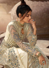 Load image into Gallery viewer, Light Grey Heavy Embroidered Lehenga Style Anarkali fashionandstylish.myshopify.com
