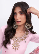Load image into Gallery viewer, Light Pink Colour Embroidered Gharara Suit
