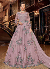 Load image into Gallery viewer, Light Pink Floral buds Embroidered Anarkali fashionandstylish.myshopify.com
