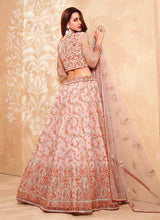 Load image into Gallery viewer, Light Pink Heavy Floral Embroidered Stylish Lehenga Choli fashionandstylish.myshopify.com
