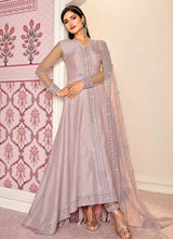 Load image into Gallery viewer, Light Purple Floral Embroidered Designer Up Down Style Anarkali fashionandstylish.myshopify.com
