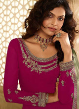 Load image into Gallery viewer, Magenta and Green Designer Heavy Embroidered Lehenga fashionandstylish.myshopify.com
